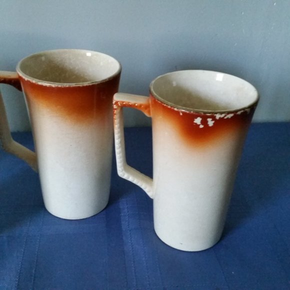 Antique Dresden China Porcelain Mugs Set of 4 Dresden China - Picture 9 of 15